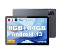 Tibuta Android Tablet, 10 Inch Tablets, Octa-Core Processor, 5.0MP Front+8.0MP Rear Camera, 7000mAh Bluetooth IPS Tablets, Wi-Fi Tablet