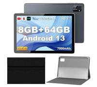 Tibuta Android Tablet, 10 Inch Tablets with Protective Case, Octa-Core Processor, 5.0MP Front+8.0MP Rear Camera, 7000mAh Bluetooth IPS Tablets, Wi-Fi Tablet