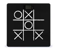 Tic And The Tac Crosses Board Digital Bathroom Scale for Body Weight LCD Display Tempered Glass Weighing Scales