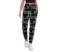 Tic and The Tac Crosses Board Women's Joggers Sweatpants Athletic Yoga Pants with Pockets Leggings 3XL
