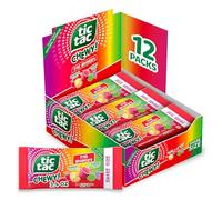 Tic Tac Chewy Fruit Adventure Candy, Bulk 12 Pack, Fruit Candy, Stocking Stuffers, Share Size, 96.4 g Each