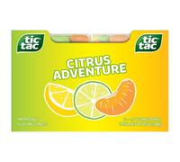 Tic Tac Citrus Adventure Mints, 12 Count, On-the-Go Refreshment, Stocking Stuffers, 1.7 oz Each