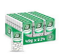 Tic Tac Classic Fresh Mints Sweets, Travel Essentials, Party Bags, On the Go Refreshment, Bulk Box of 24 x 49g Packs