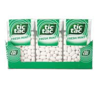 Tic Tac Fresh Mint 12 x 18g - Refreshing Breath Mints for Instant Fresh Breath