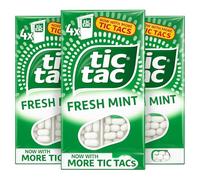 Tic Tac Freshmints Breath Mints Bulk 12 Pack | Pocket Sized Hard Candy Mint for Bad Breath Remedy | Fresh Mint Flavored Hard Candies Flip Top Dispensers | Travel Office Gym Party Favors Stocking Stuff