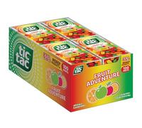 Tic Tac Fruit Adventure Mints, 12 Pieces, On the Go Refreshment, Christmas Stuffers, 50ml Each
