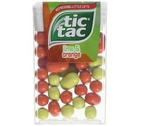 Tic Tac Lime and Orange Sweets, for Little Moments of Refreshment in a Convenient Pack, Bulk Pack of 24 x 18 g