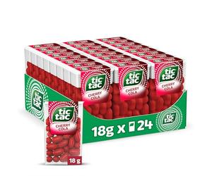 Tic Tac Mixers Cherry Cola Mints Sweets, 24 x 18g