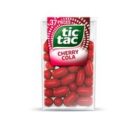 Tic Tac Mixers Cherry Cola Mints Sweets, Mints, Party Bag Fillers, On the Go Refreshment, Bulk Box of 24 x 18g Packs