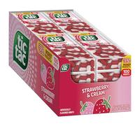 Tic Tac Strawberry & Cream Flavored Mints, 12 Count, On-the-Go Refreshment, Stocking Stuffers, 1.7 oz Each