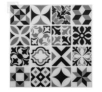 Tic Tac Tiles 5-Sheet Peel and Stick 3D Tile Sticker Self Adhesive Stick On Wall Tile for Kitchen Backsplash and Bathroom in Moroccan Mono