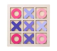 Tic TAC Toe Board Game XO Chess Board Game for Children Adult Indoor Outdoor Pink