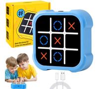 Tic Tac Toe Bolt Game, 3-in-1 Handheld Puzzle Game Console, Tic Tacs, Noughts and Crosses Game, Big Eat Small Tic Tacs Travel Family Games, Family Party Game for Educational and Memory