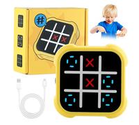Tic Tac Toe Bolt Game Age 3+, 3-in-1 Handheld Puzzle Game Console, XO Chess Classic Board Games, Electronic Noughts And Crosses, Portable Travel Games Fidget Toys for Kids/Adults, Party Birthday Gift