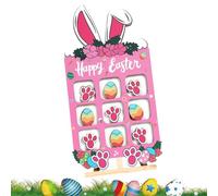 Tic Tac Toe Game, Brain and Memory Training Fidget Toy, Easter Atmosphere Decor Wooden Ornaments, Easter Party Toys for Kids