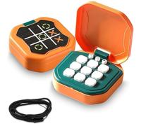 Tic Tac Toe Game, Electronic Tic Tac Toe Game, Noughts and Crosses Game, Xo Chess Classic Board Games, Compact Handheld Puzzle Game Console, Portable Travel Game for Kids and Adults