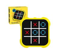 Tic Tac Toe Game, Handheld Puzzle Game Console Noughts and Crosses Big Eat Small Tic Tacs for Travel Family Party (C)