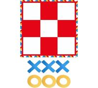 Tic Tac Toe Game Outdoor, 47x47 Inch Portable Giant Tic Tac Toe, Fun Outdoor Games for Kids, Family