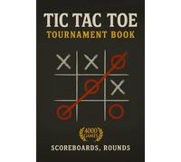 Tic Tac Toe Tournament Book - 4000 Games | Scoreboards & Rounds | 6x9" Travel Size Game Book: Fun strategy game notebook with 200 pages, 20 grids per ... school or party play (Paper Games Collection)