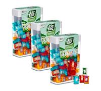 Tic Tac Travels Set: 3 large boxes with 60 mini boxes of 3.8 g each in fruit & mint flavours - ideal for travelling, for treats and as a creative gift idea