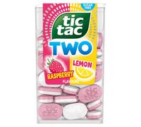 Tic Tac Two Lemon Raspberry Flavours 38.5g (Pack of 12)