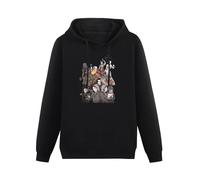 TICABIN Dead by Daylight Mens Hoodies Casual Cotton Unisex Black Sweatshirts XXL