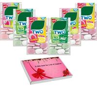 Ticcs Taccs Two Strawberry Lime,Raspberry Lemon,Fresh Mild Flavours Sugar Free Refreshing Sweets Box 38.5g - Two Flavours in One Sweet Box (24 x Mixed Sweets)