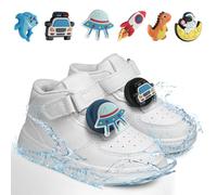 TicEaik AirTag Case for Kids Shoes,2 Cases and 6 Cartoon Patterns,2 Pack Hidden Silicone Shoe Clip for Apple AirTag, Airtag Holder for Children Shoestring