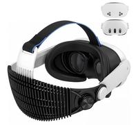TicEaik Head Strap for Meta Quest 3/3S, VR Headset Accessories with 3.17oz Ultra-Light Adjustable Strap, Ergonomic Design, Foldable, Breathable & Washable Elite Strap Accessory
