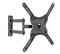 TicEaik TV Wall Bracket for 14-60 inch LED LCD, Swivel & Tilt Extension for Flat & Curved TVs up to 35KG, Max VESA 400x400mm