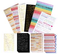 Ticeed 22 Sheets Vintage Stickers for Scrapbooking, Bullet Journal, Phrases and Inspiring Words - Calendar, Notebook, Diary