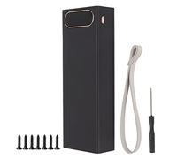 Ticfox 22.5W Power Bank Case Kit Detachable LCD Display Fast Charging Battery Case 20x18650 Battery Power Bank Shell With Dual USB Ports For Smartphones Charging ABS Material (Black)