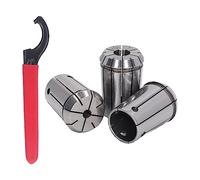 TICFOX 3Pcs Collet Chuck Spring Collet Spring Steel OZ25 1/2 1/4 1/8 with Wrench for Milling Machine