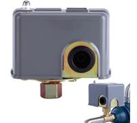 Ticfox 40-60 PSI Water Pump Pressure Switch, 110V/230V G1/4" Water Pump Control Switch Adjustable Double Spring Pole 0.8-5.0 Bar Range for Self Priming Water Pumps