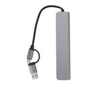 Ticfox 8 in 1 USB C Hub Multifunctional Card Reader USB 3.0 Docking Station High Speed Data Transfer for Phone Tablet Laptop Aluminum Alloy
