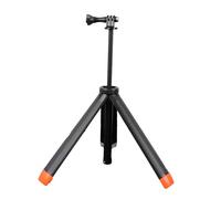 Ticfox Action Camera Selfie Stick Tripod Extendable Water Resistant Floating Selfie Stick for Action 5 Pro 4 3 X4 X3 Ace Pro 2 ABS Orange Cap 235x40x40mm