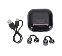 TICFOX Ai Translation Earbuds Bluetooth Translator Headphone with Real Time Transcription for Travel Meetings Language Learning (Black)