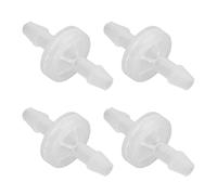 TICFOX Aquarium Check Valves, 12PCS One Way Air Pumps Non-Return Valves Oil Resistant One Way Air Valve PP Check Valve for Fish Tank Industry (5.1mm)