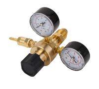 Ticfox Argon CO2 Regulator Gauges, Argon CO2 Gas Regulator with 6.6FT Hose and Pressure Meter CGA580 Inlet 5/8-18unf Outlet 0-315BAR Input 0-10BAR Output