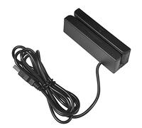 Ticfox Credit Card Reader, MSR580 USB Magnetic Stripe Reader, Mini Magnetic Stripe Reader for 3 Tracks, Mini Mag Hi-Co/Swiper Credit Card Reader Compatible with POS Systems and Cash Registers