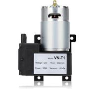 Ticfox DC Mini Vacuum Pump, VN T1 Micro DC Air Vacuum Pump Low Noise Industrial Pump 10 L/min Flow Rate, 81 KPa Negative Pressure Suction Pump(DC12V)