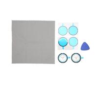 TICFOX Dual Lens Guards Scratch Resistant Sticky Lens Guard Set for X3 Panoramic Action Camera Accessories Protective Cover High Clarity PC Material Full Protection