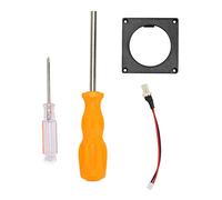 Ticfox Fan 3D Print Mount Kit Replacement Game Console Cooling Fan Frame Kit for Noctua Black ABS Material Quiet Cooling Solution