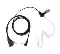 TICFOX G Shape Earpiece with Microphone and Acoustic Tube 3.5mm Dual Way Radio Earphone for Lite 1S 2 2S 3 Intercom Black ABS TPU