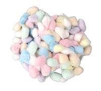 TICFOX Hamster Cotton Ball Winter Warm Soft Small Animal Bedding Cotton Ball for Hamster Syrian Hamster Chinchilla (Rainbow)