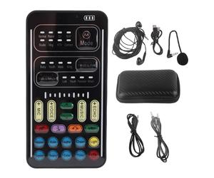Ticfox I9 Voice Changer Set Multifunction Portable Recording Mini Sound Card for Game Anchor Recording Computer