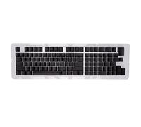 TICFOX Keyboard Keycaps PBT Translucent Two Color Injection Light Transmitting 114 Key OEM Height Mechanical Keyboard Keycap Set for Custom Gaming Typing Enthusiasts Durable Backli (mini black)