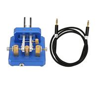 Ticfox Morse Code Key Double Paddle Automatic Shortwave Portable CW Morse Telegraph Key for Camping Indoor Radio Enthusiasts Stainless Steel Brass Aluminum Alloy 80mm (Blue)