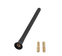 Ticfox Motorcycle Short Antenna Mast Rubber Shape Memory 6 3/4 Inches Replacement Aerial for Motorcycle Upgrade Black