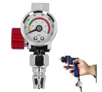 TICFOX Paint Gun Pressure Regulator, G1/4in Thread Spray Paint Gun Air Pressure Regulator Pressure Regulating Adjusting Valve Regulator for Air Compressor and Air Tools